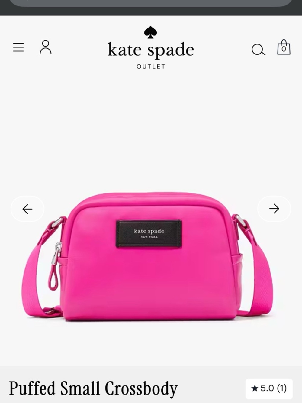 Sold out kate spade vivid snapdragon Puffed Small Crossbody